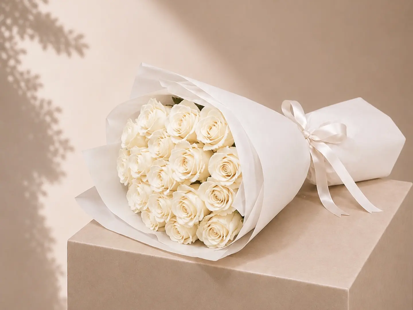 20 Roses, White Juri Bouquet