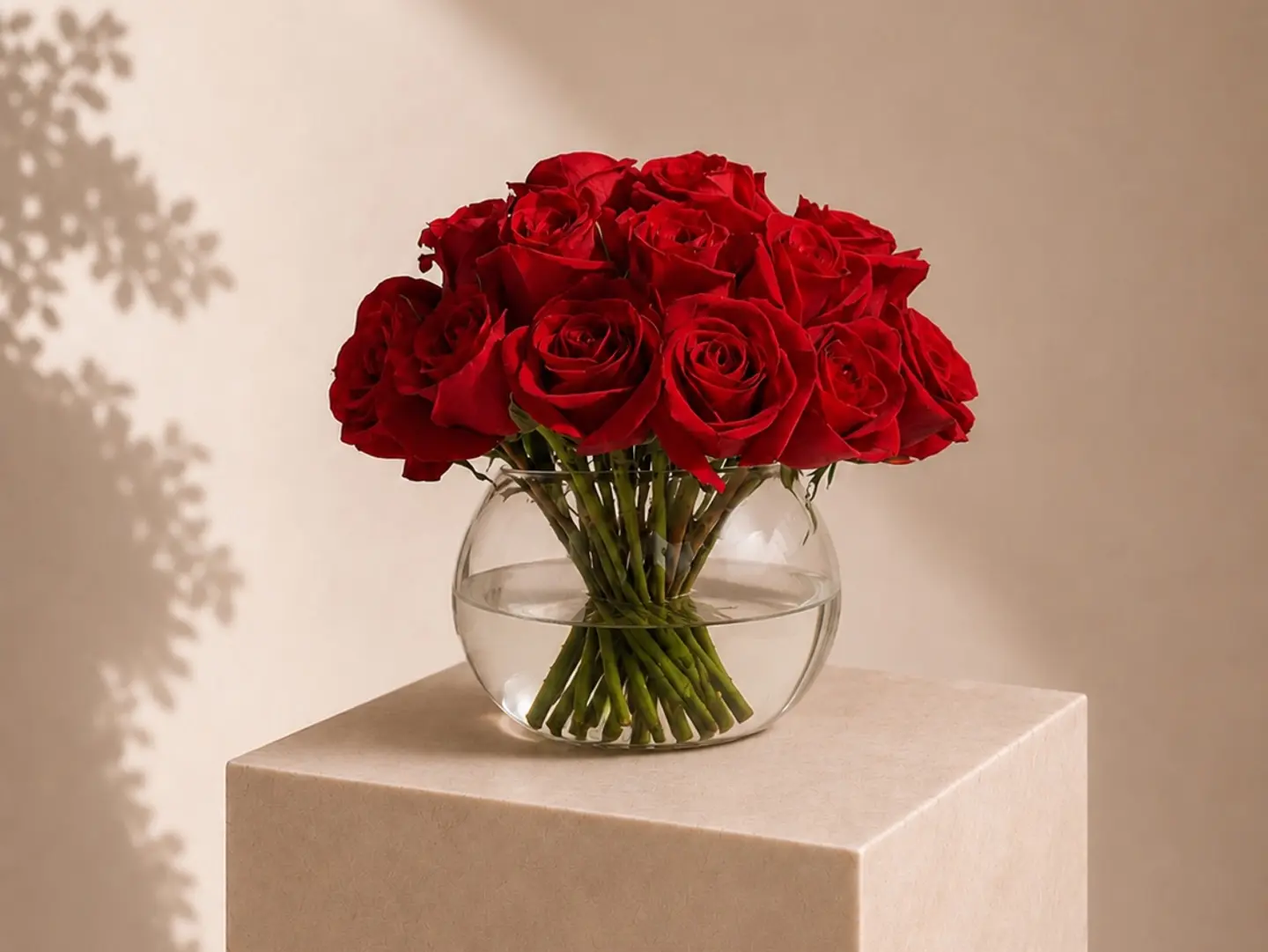 Red Rose Vase