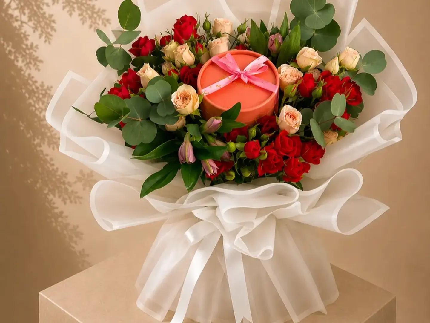 A Bouquet Of Flowers With An Anosh 24