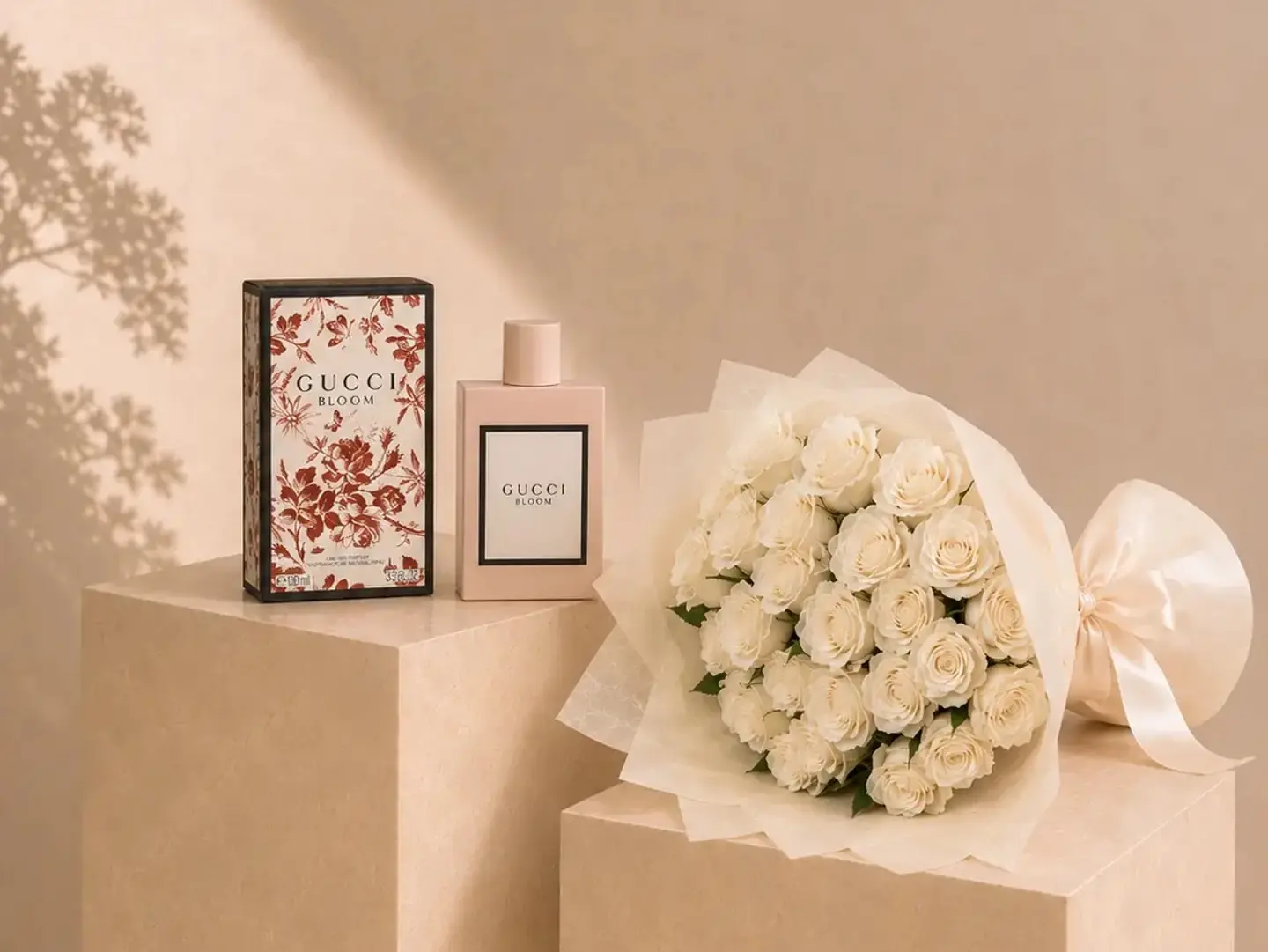 Gucci Bloom Perfume Bouquet Of White Flowers