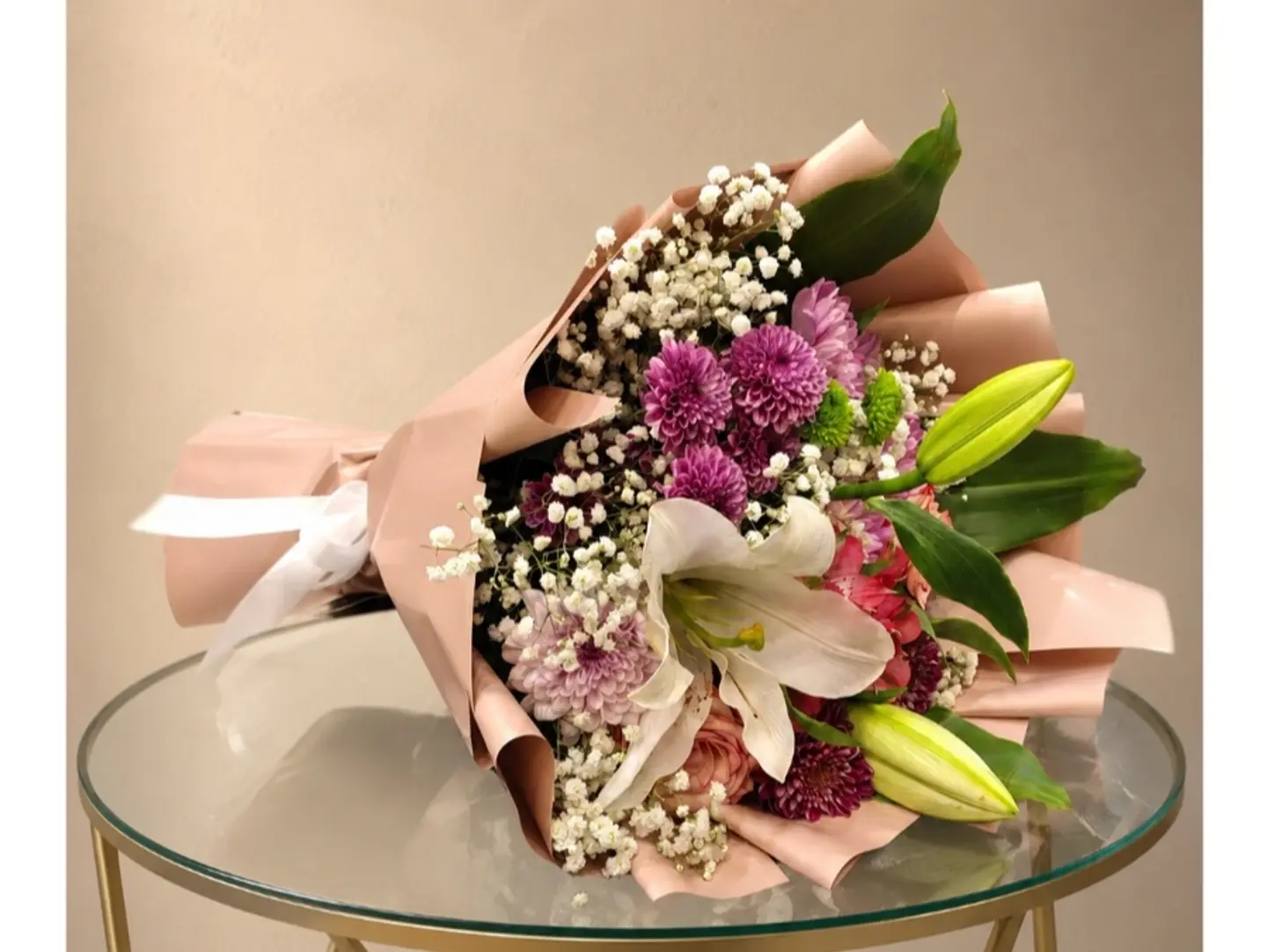 Bouquet Pink Flowers