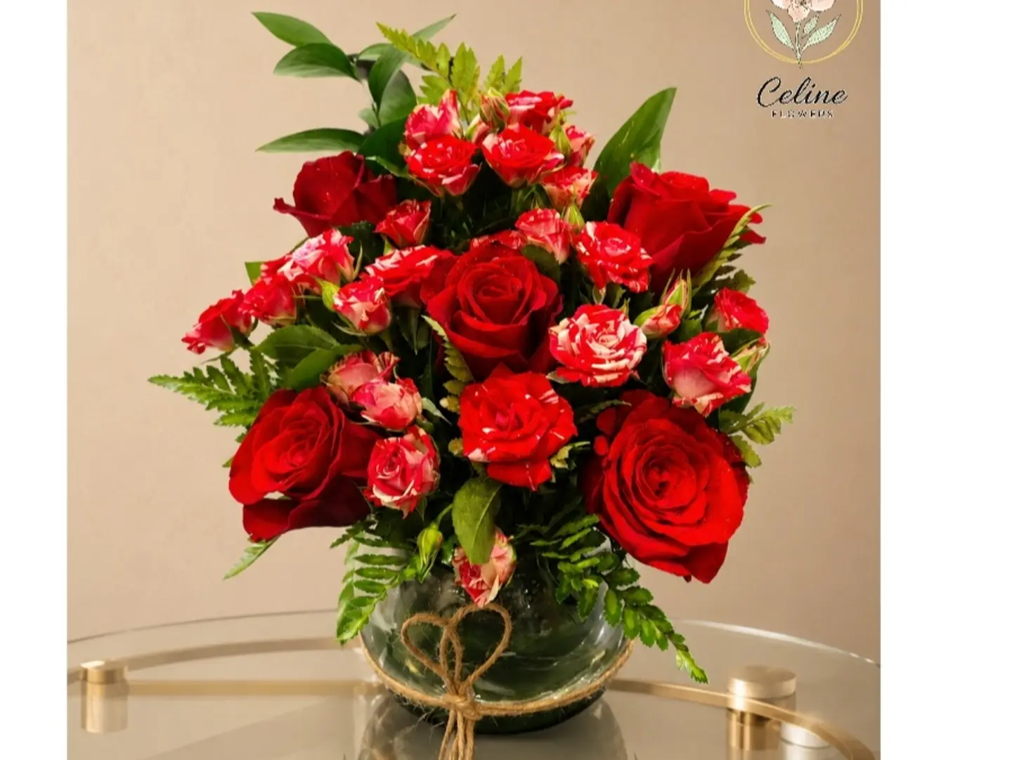 فازة ورد طبيعي ١