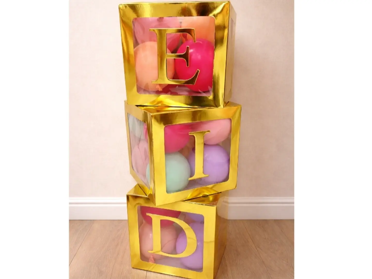 ستاند بالون العيد ذهبي