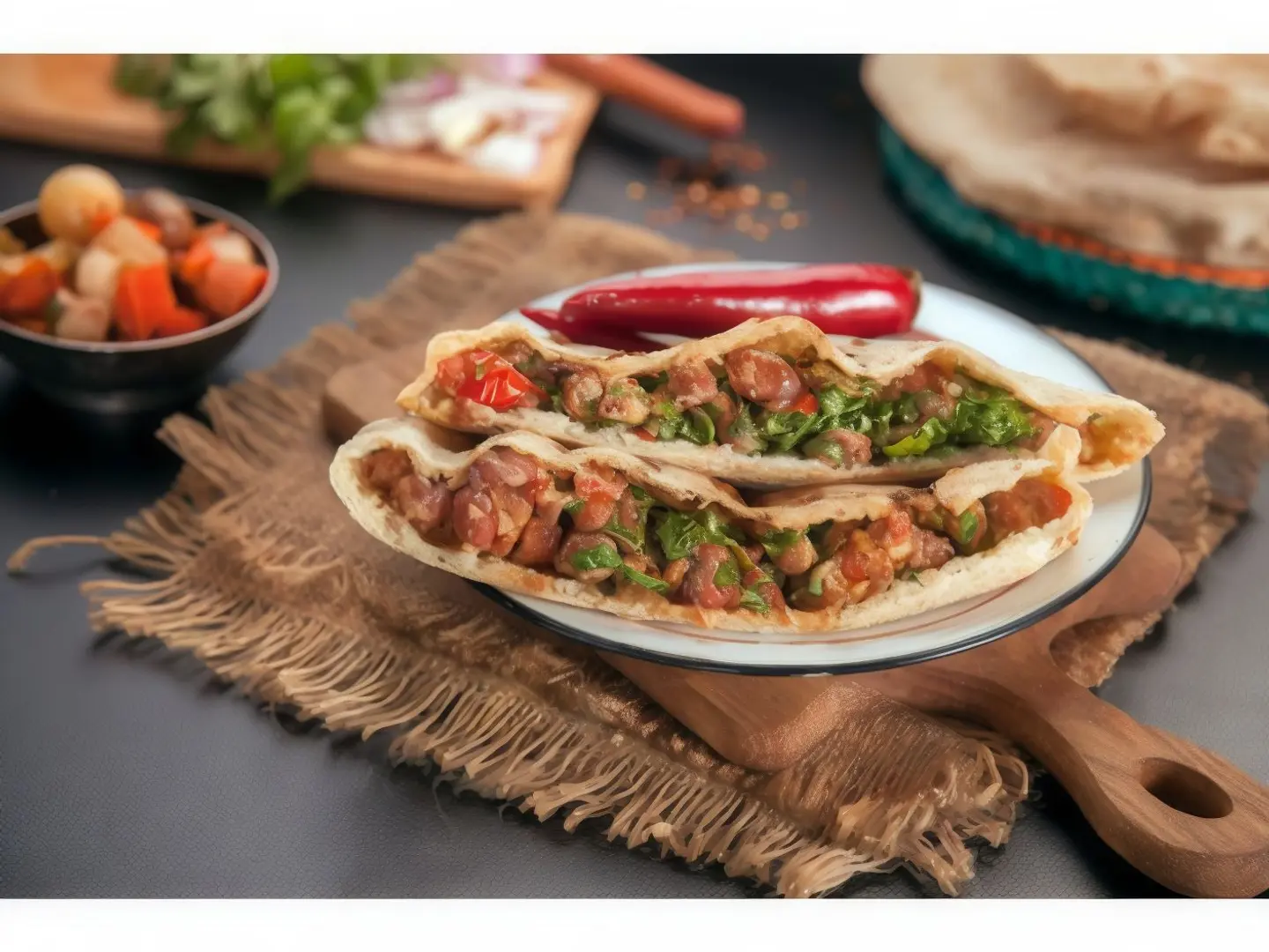 Alexandrian Baladi Sausage Sandwich