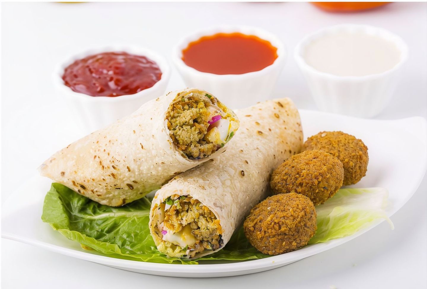 Mix Falafel With Eggs
