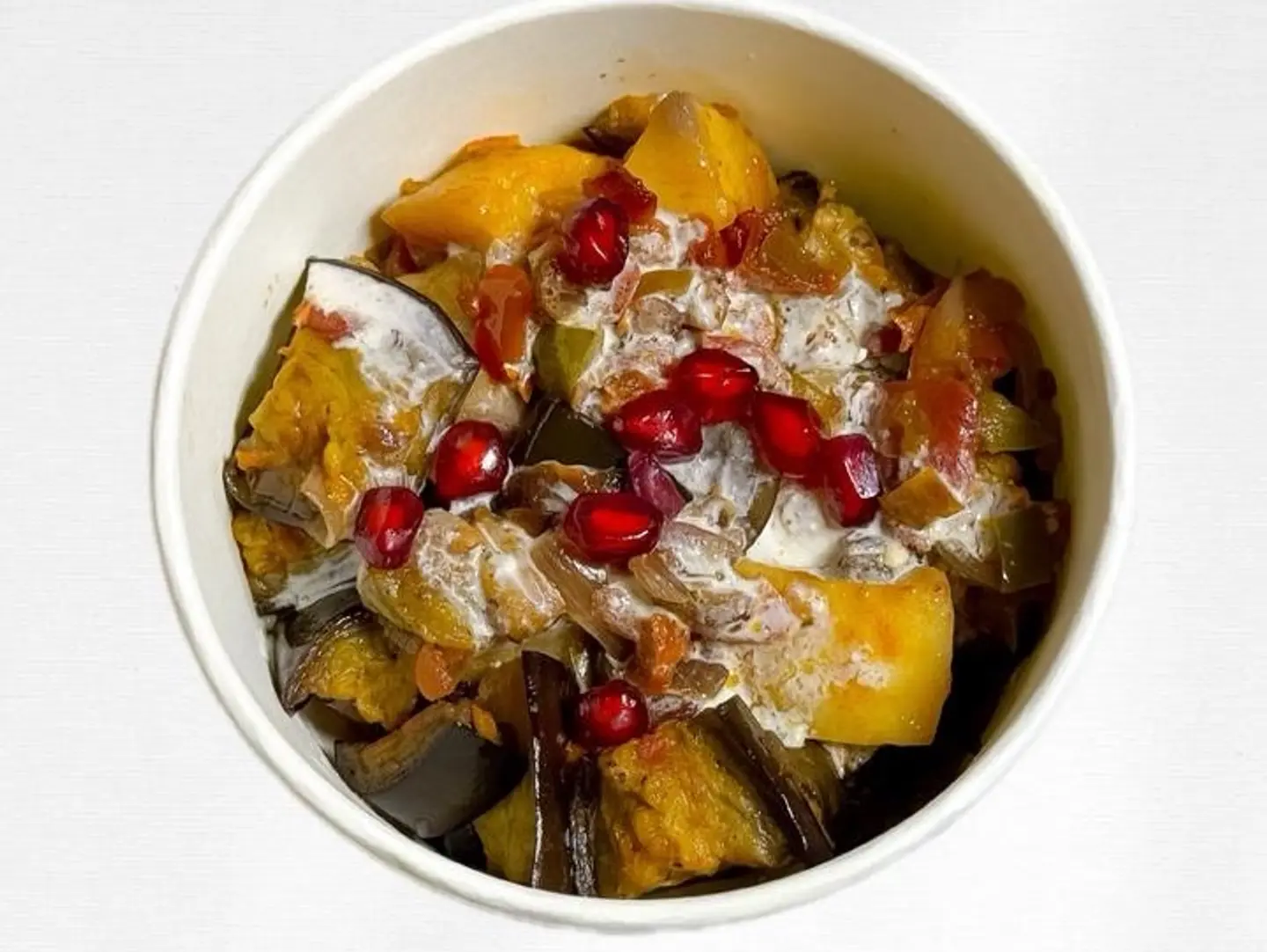 حمسة باذنجان باللبنه