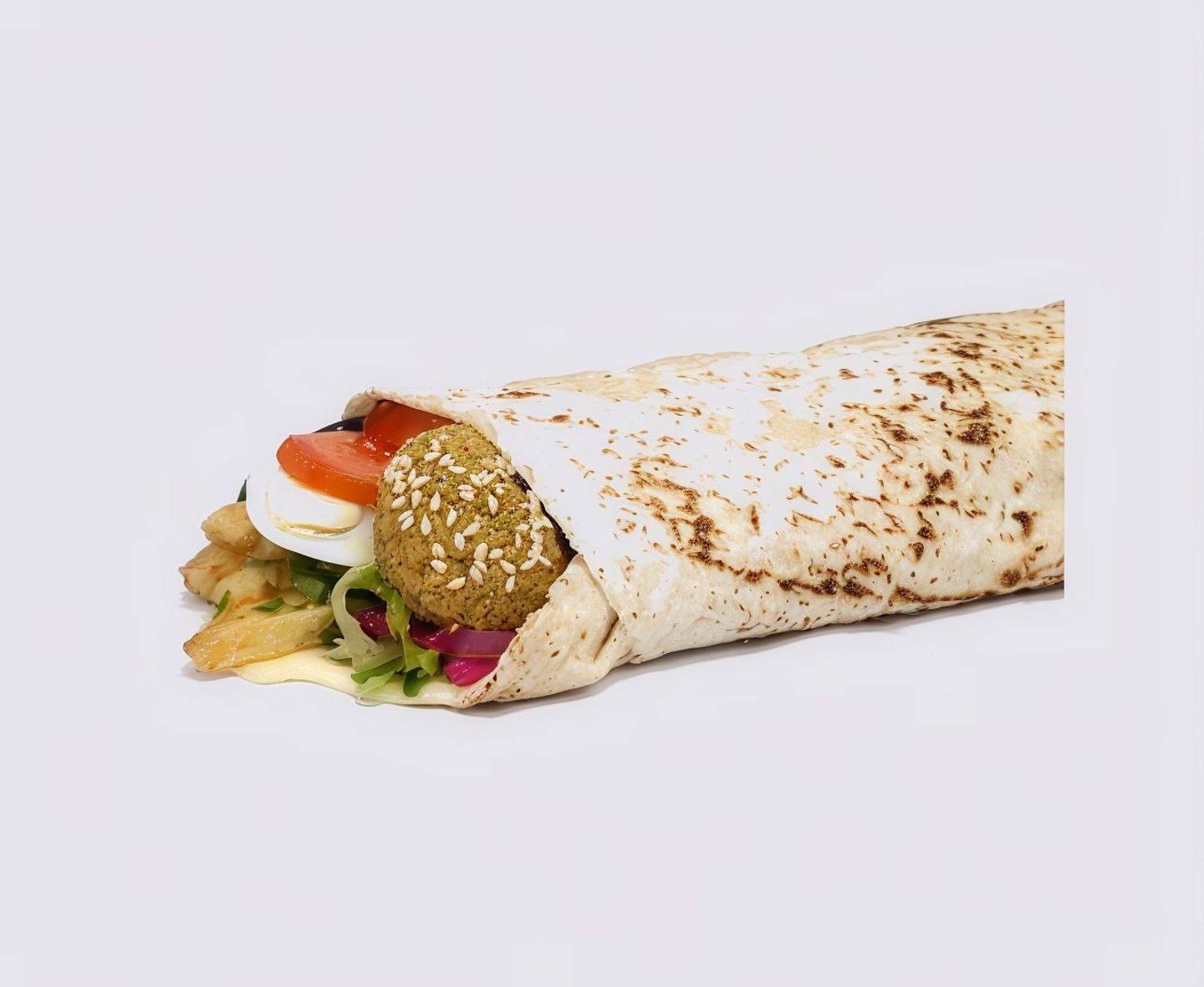Falafel Saj Sandwich