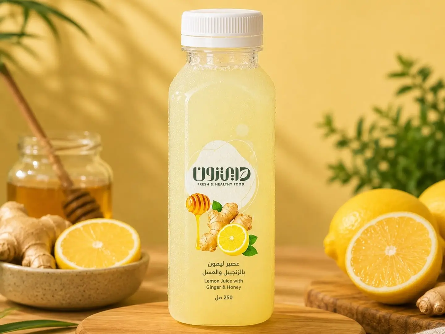 Lemon, Ginger, And Honey Juice