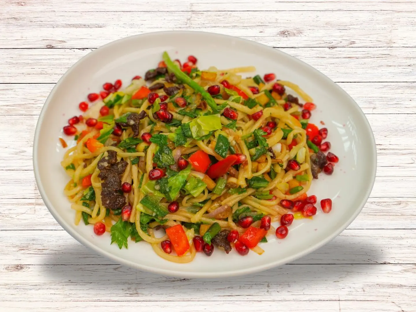 لغمن مقلي باللحم