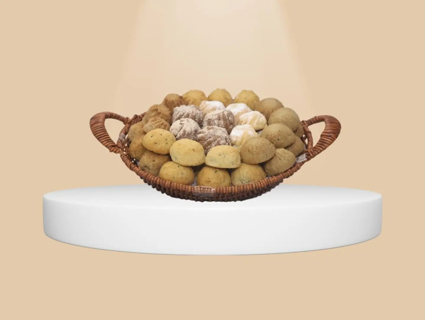Round Straw Basket Mix Maamoul
