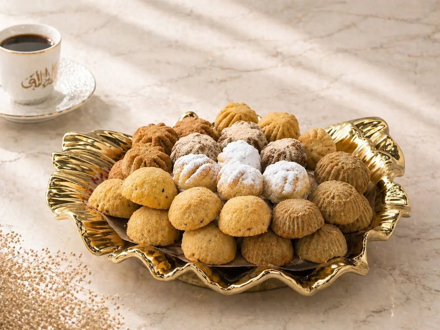 Ceramic Plate Mixed Maamoul