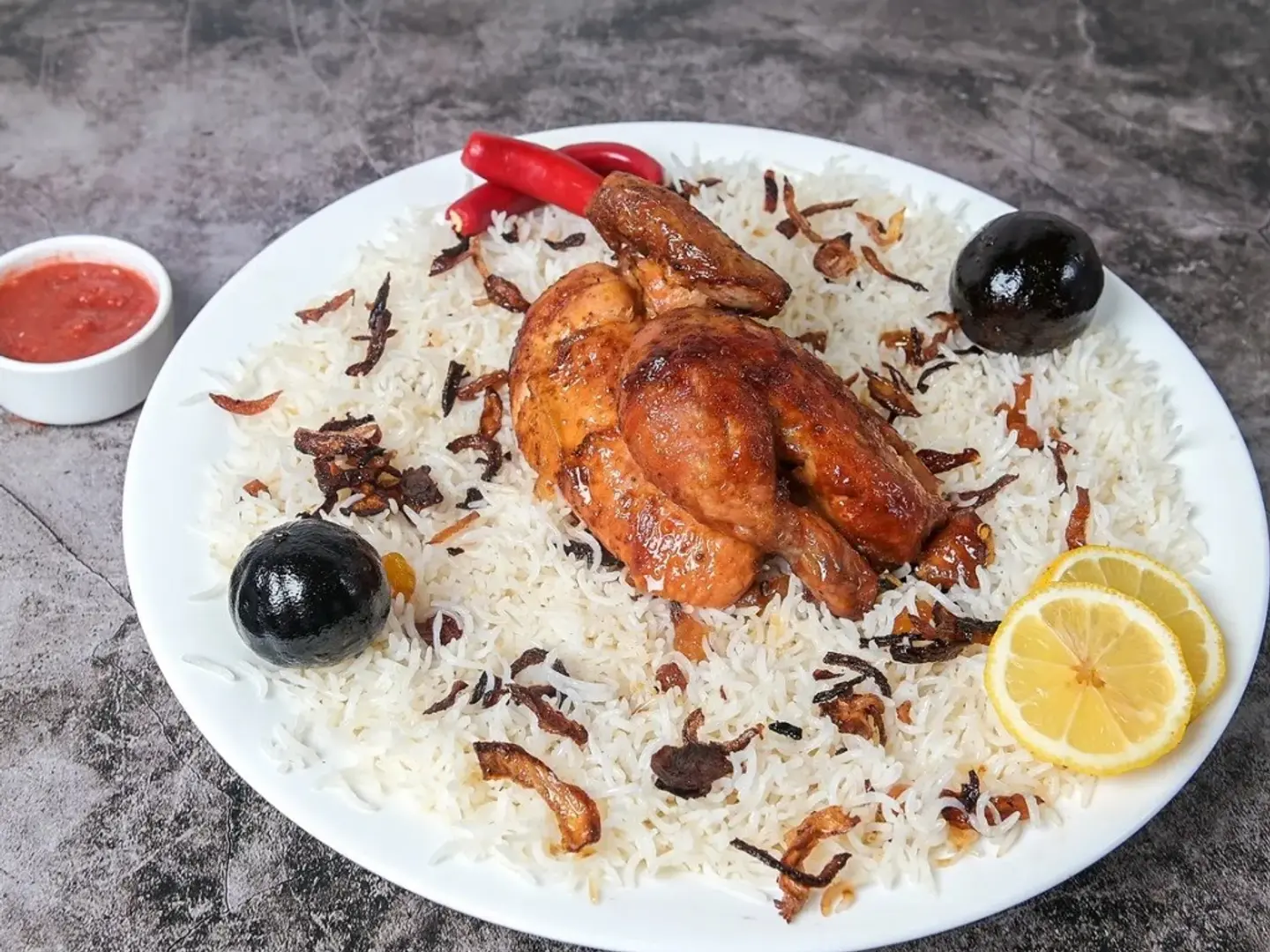 نصف دجاج شواية