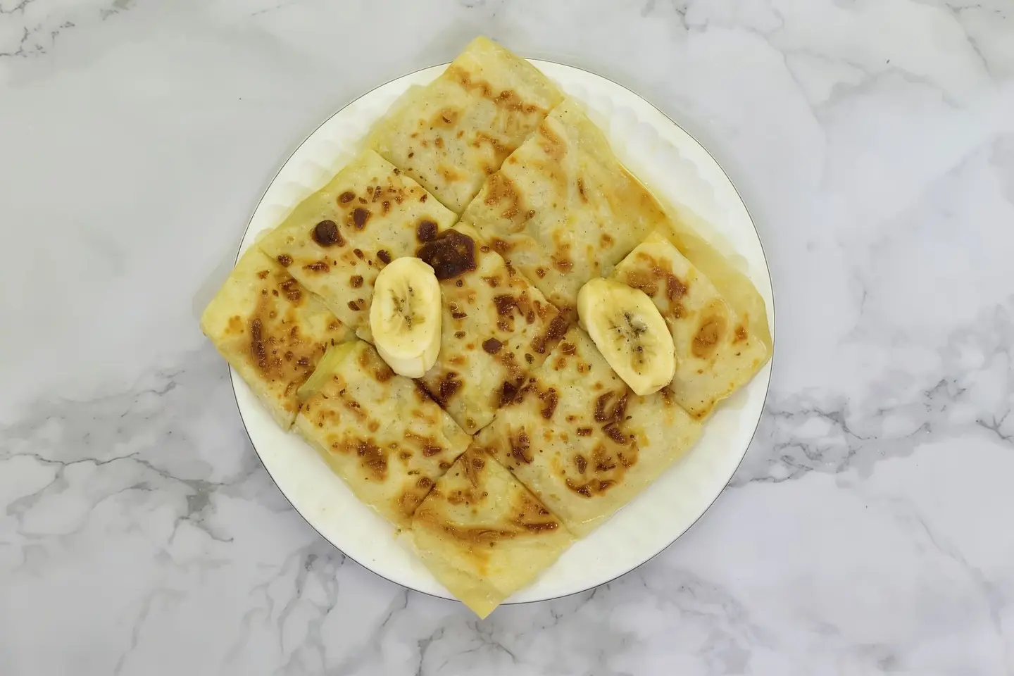 مطبق حلو جبن بالموز