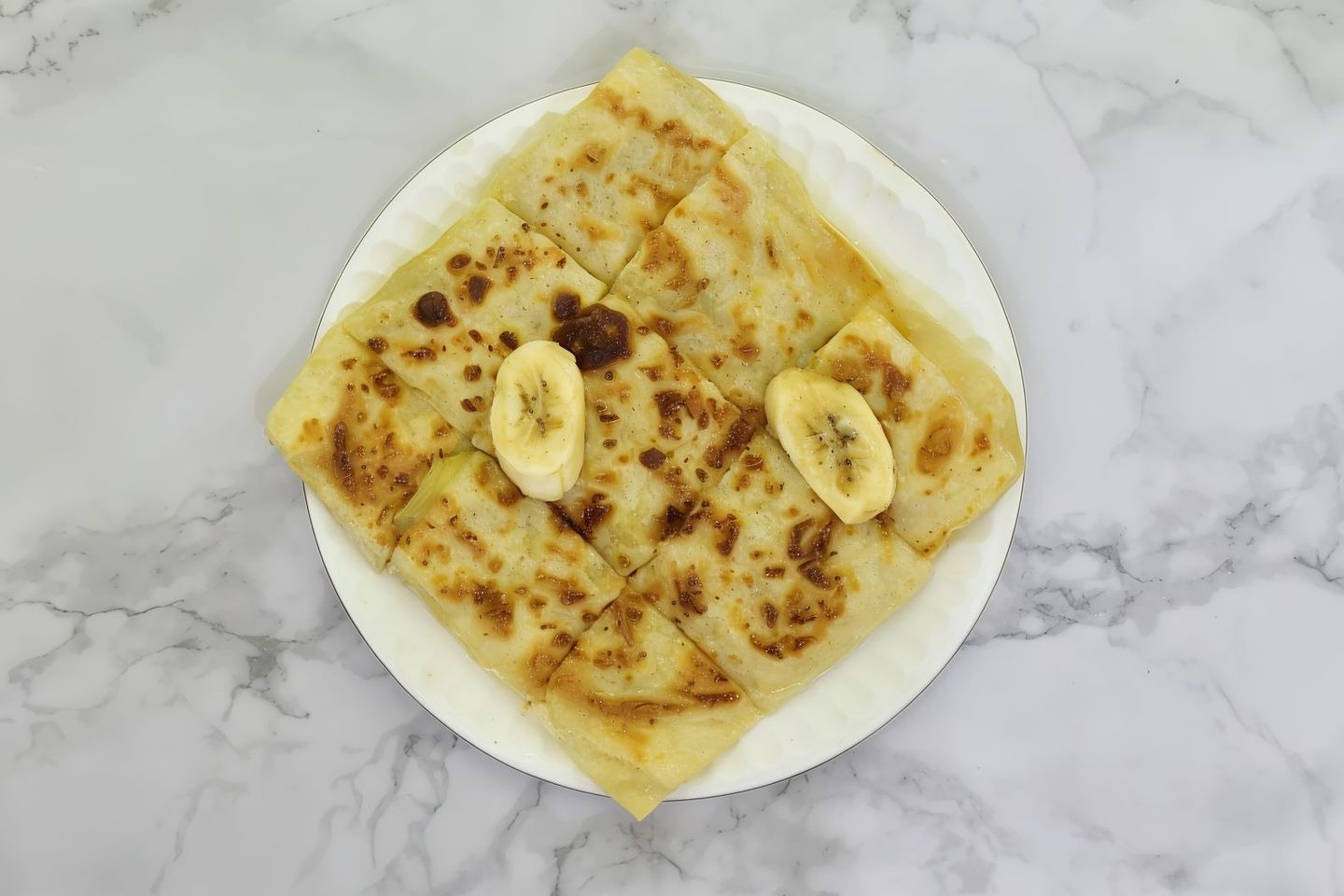 مطبق حلو جبن بالموز