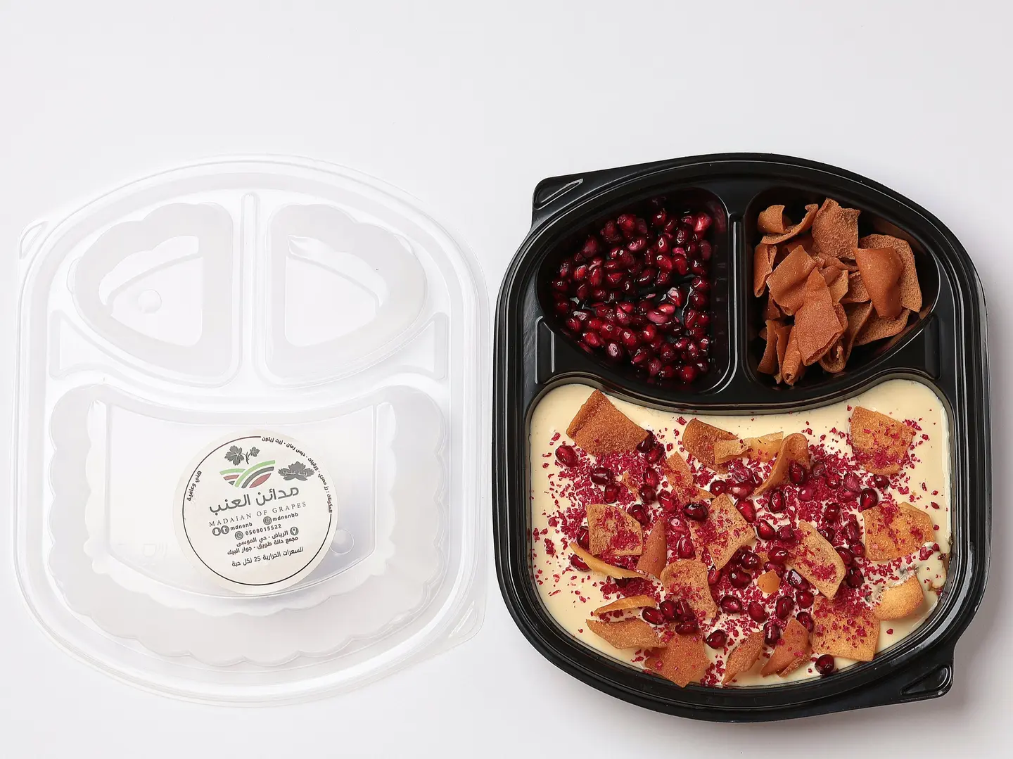 Large Grape Leaves Fatteh