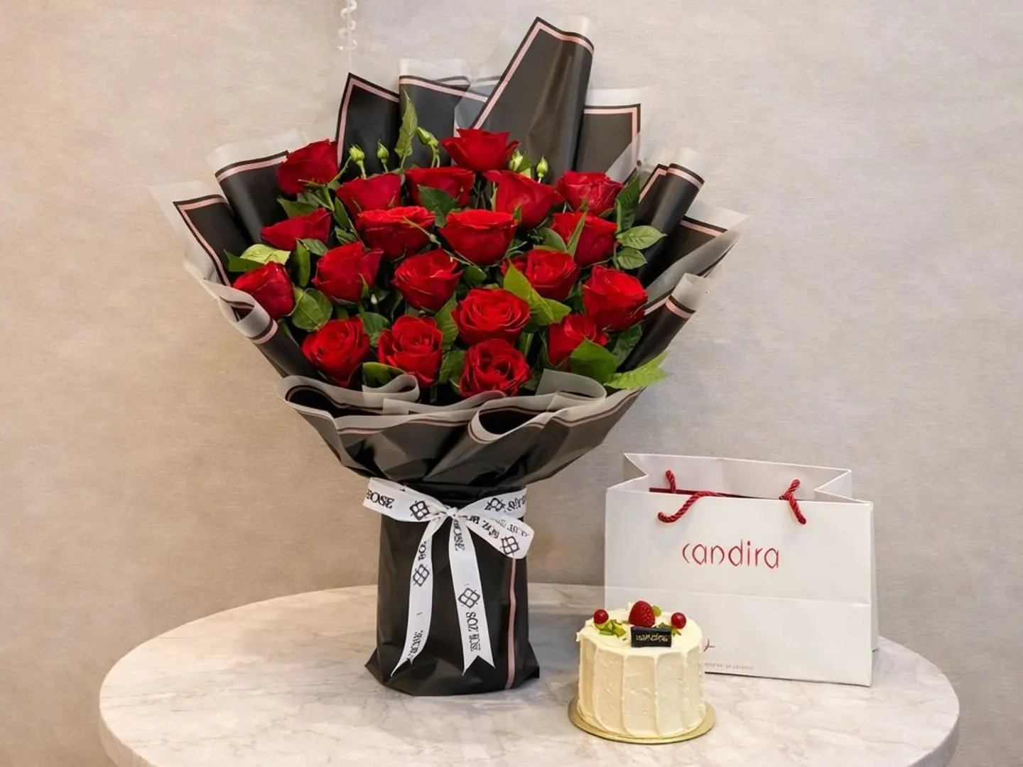 باقة حب وكيك