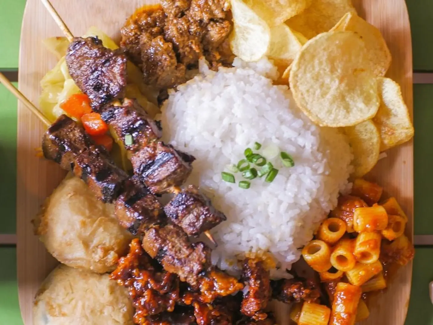 Mixed Platter Beef Satay  1 Person