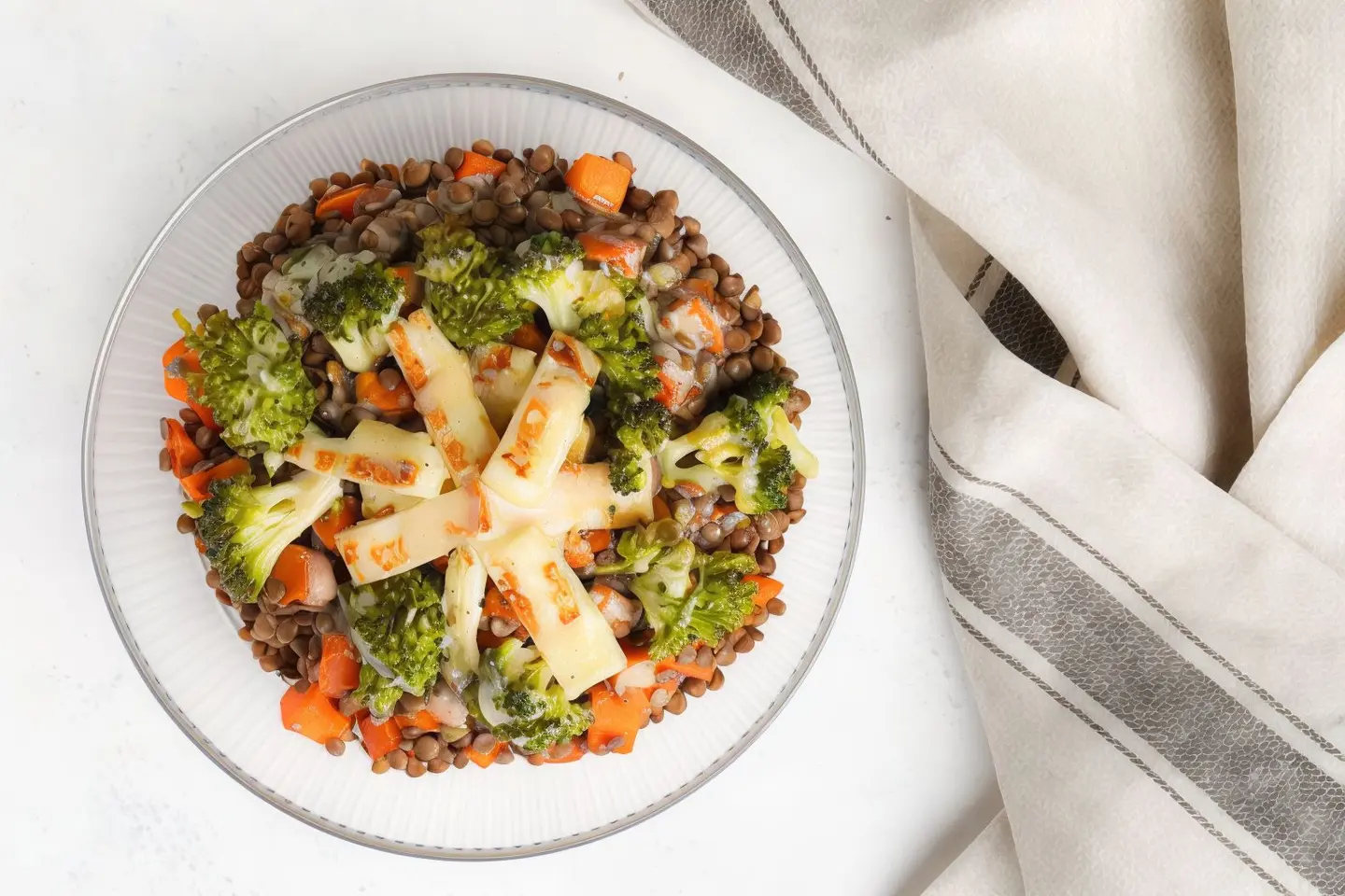 Roasted Veggies And Lentil Salad