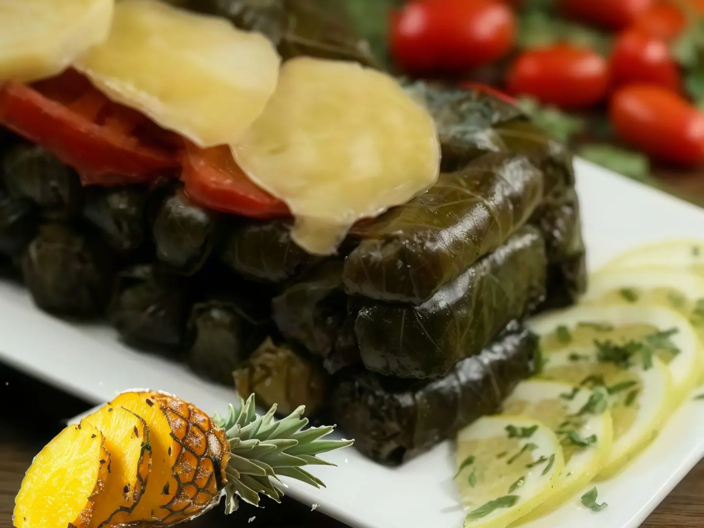 ورق عنب بالاناناس كبير عدد ٢٠ حبه