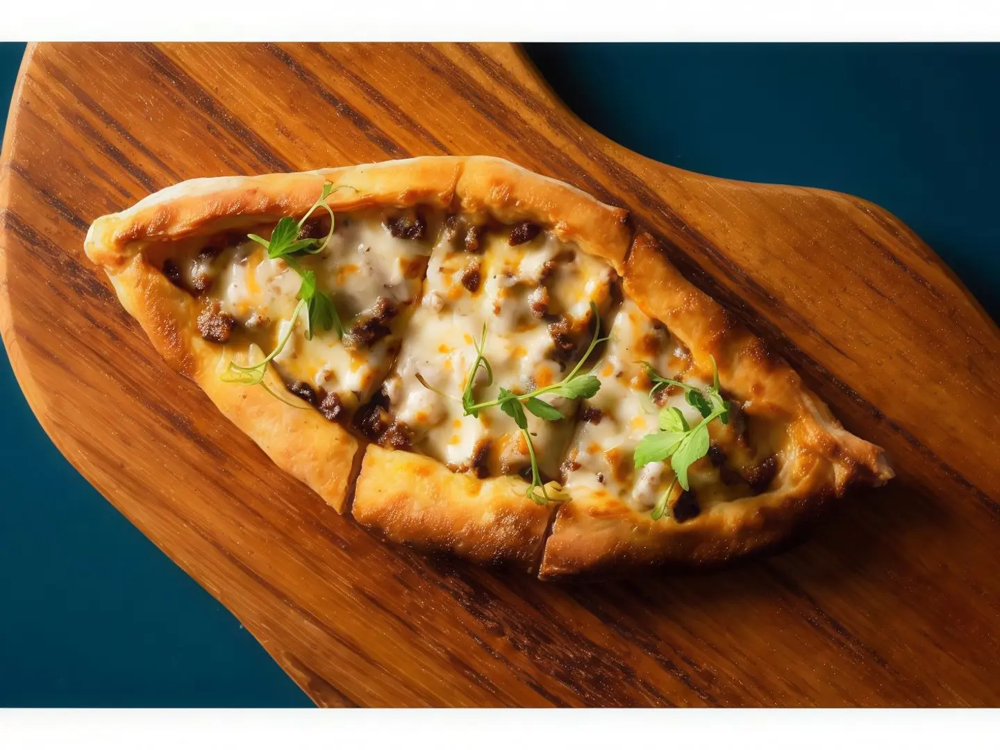 Turkish Pie With Spicy Ruya Sausage