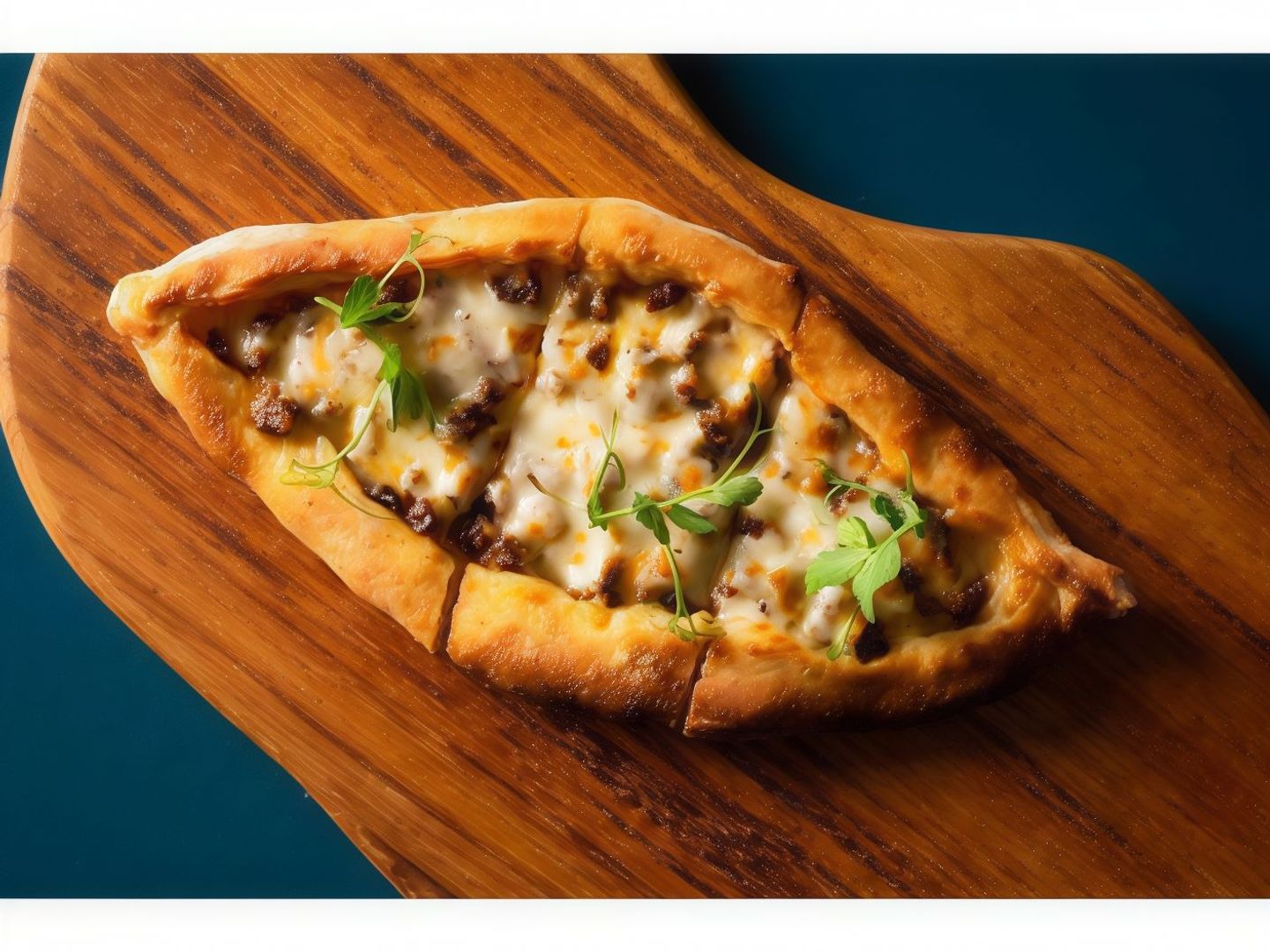 Turkish Pie With Spicy Ruya Sausage