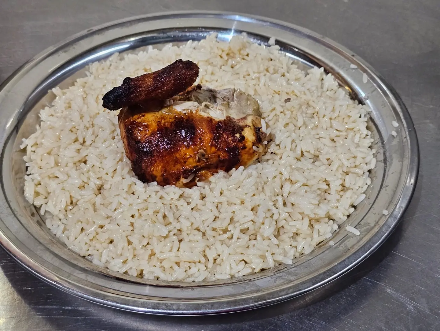 ربع حبة شواية مع الارز