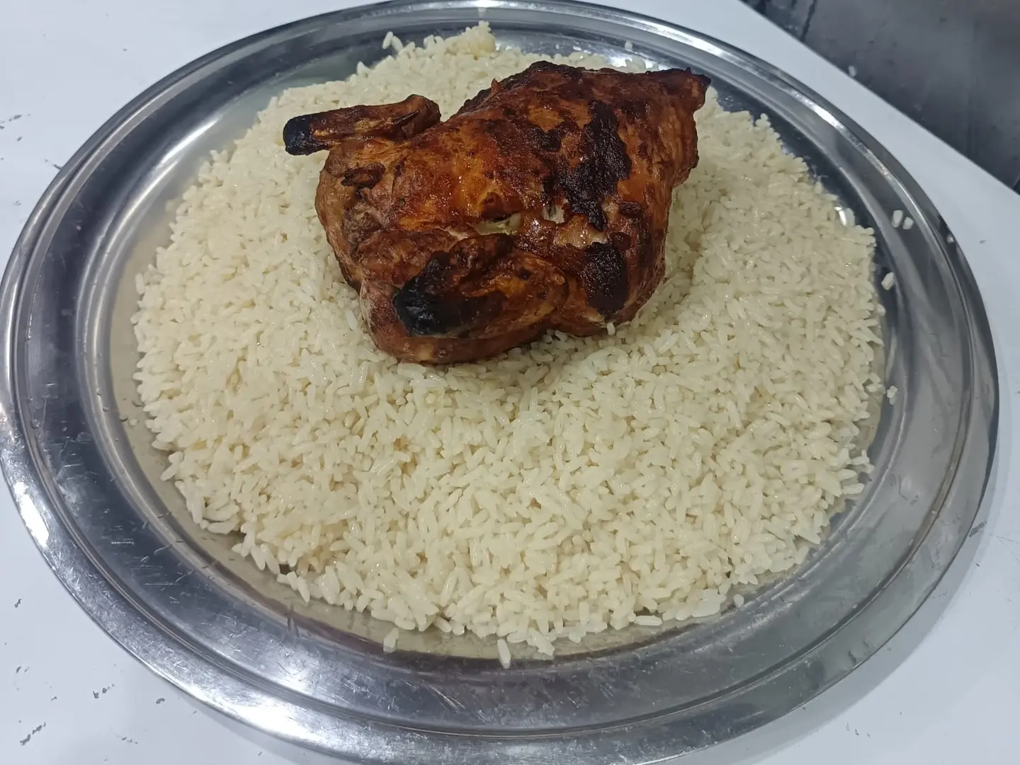 حبة شواية مع الارز