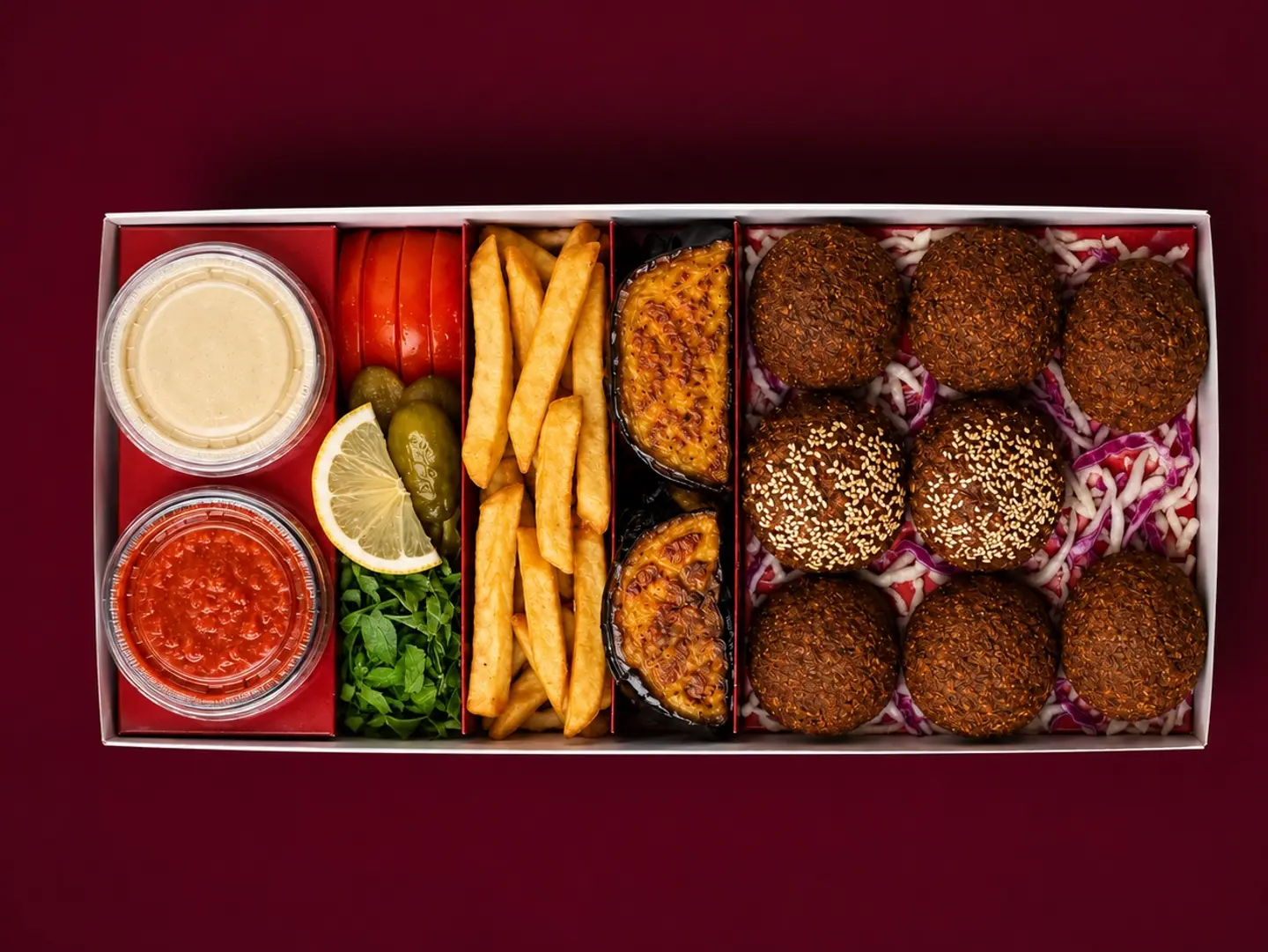 Spicy Stuffed Falafel Plate