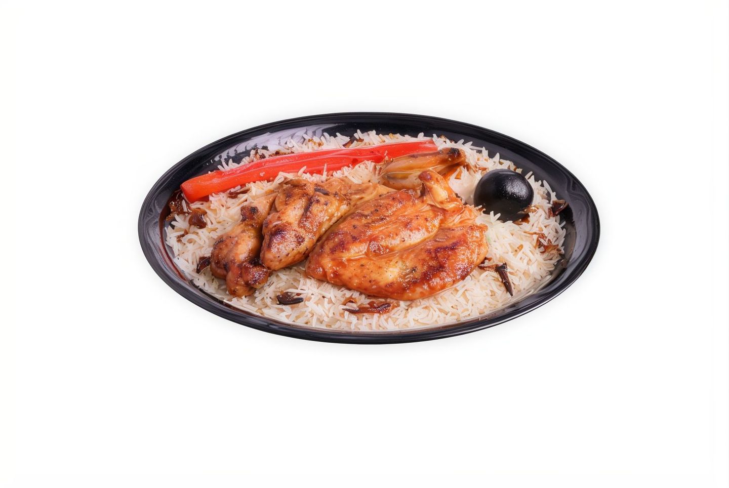 Half A Of Spicy Chicken Madbi - With Peshawar Rice