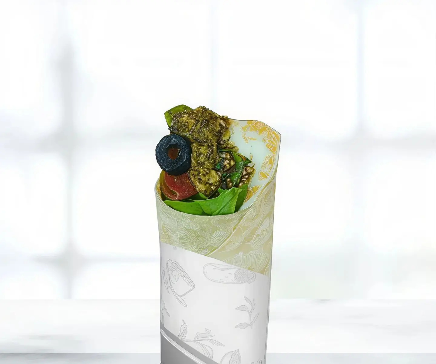 Halloumi Sandwich With Pesto