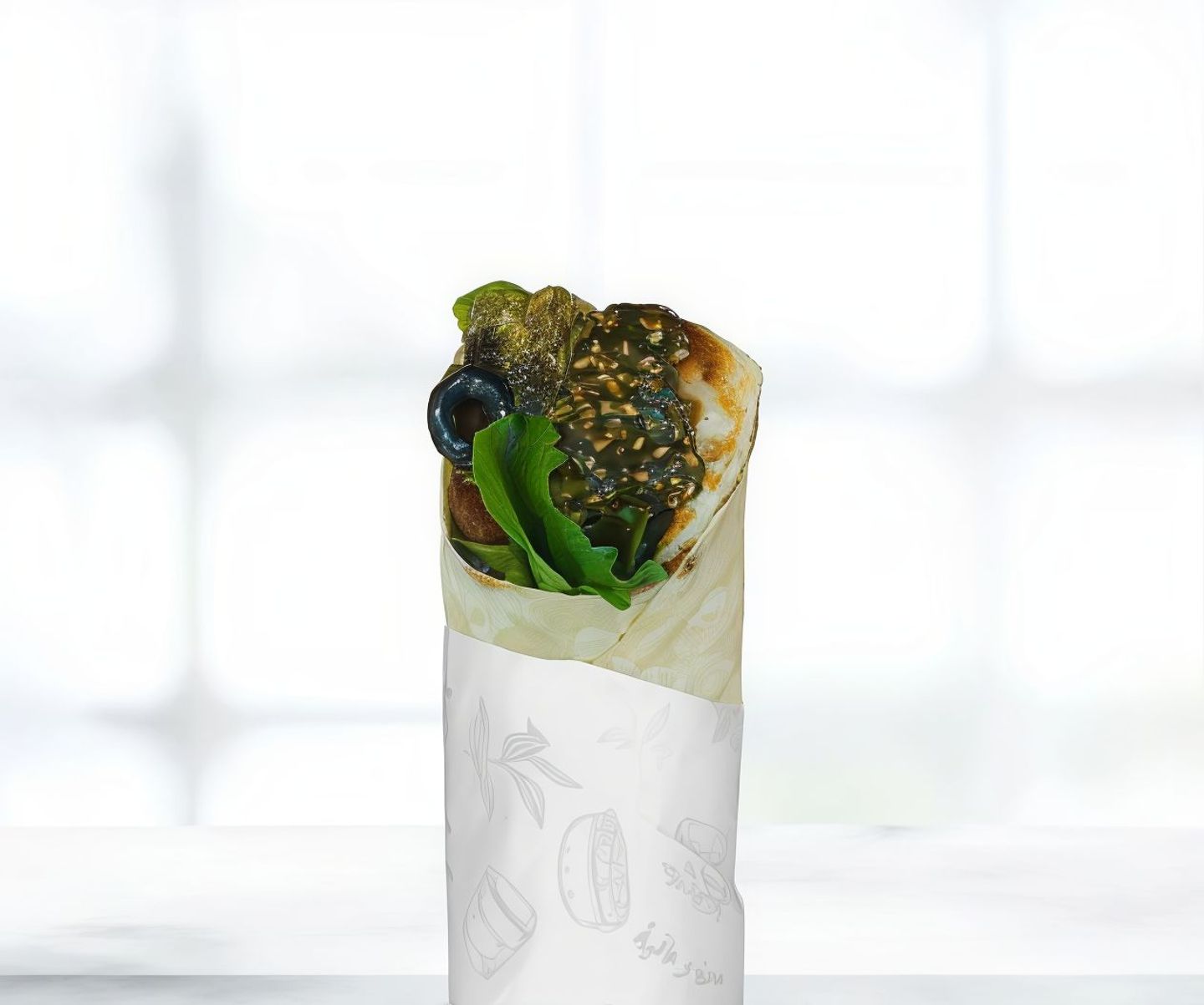 Roll And Tea Halloumi Sandwich