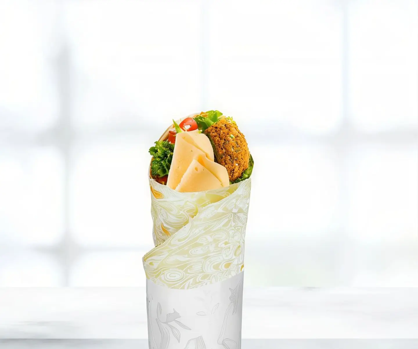Falafel Sandwich With Cheese