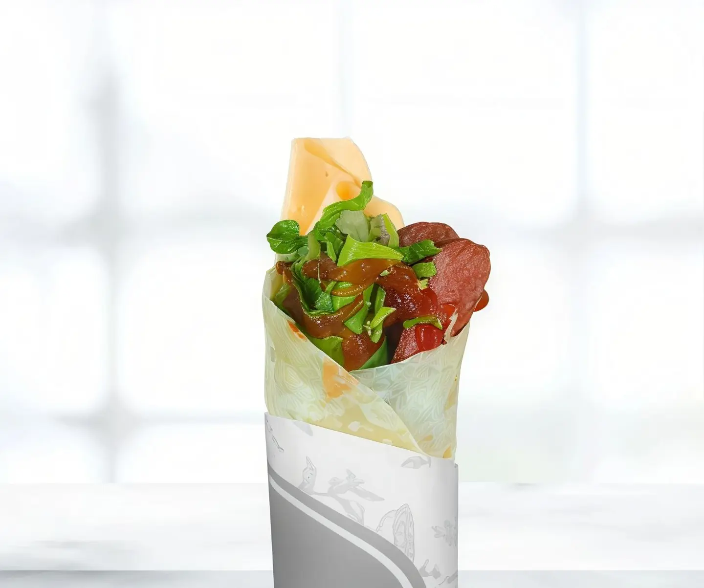 Hotdog Sandwich With Cheese