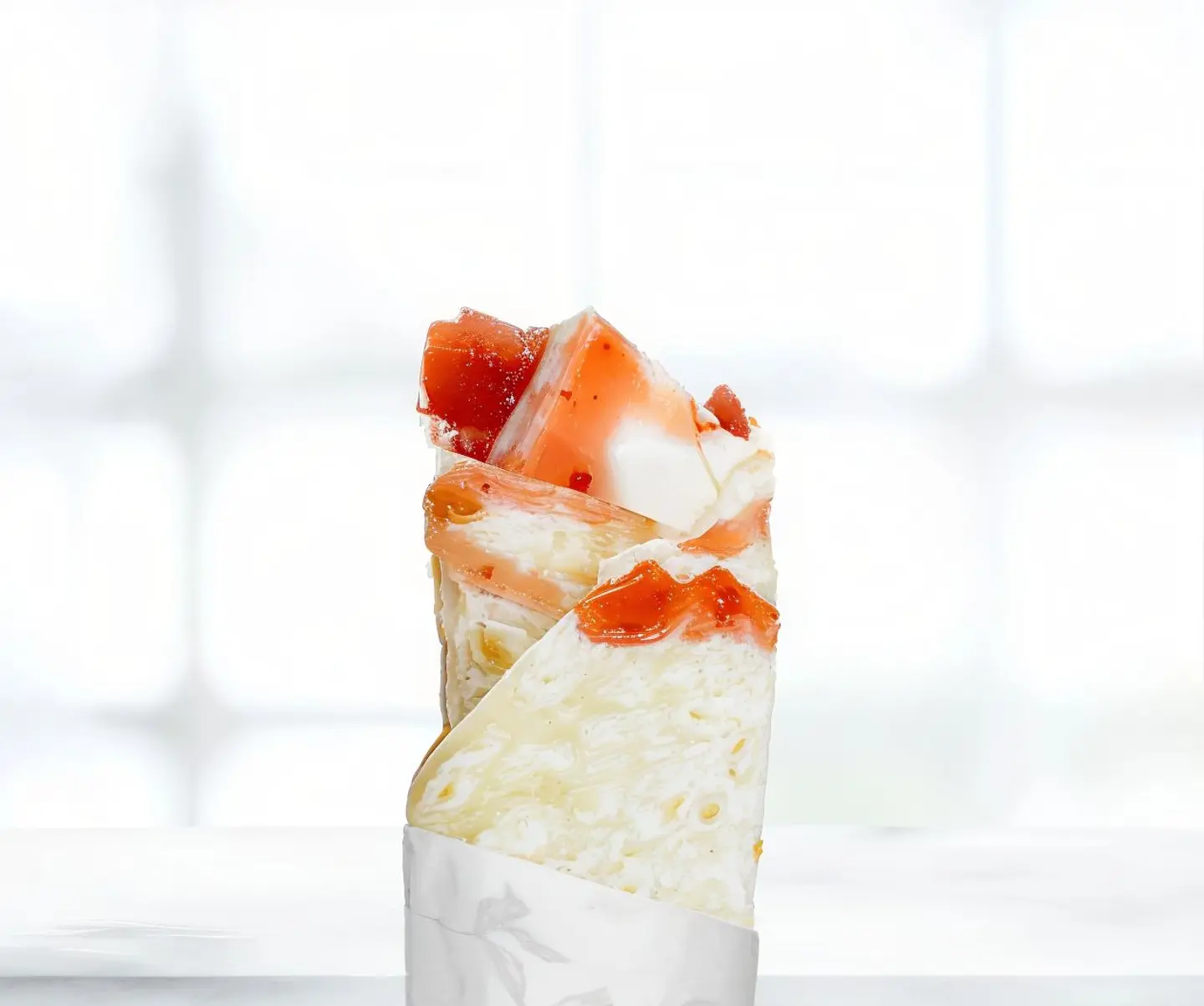 Kiri Cheese Sandwich With Jam