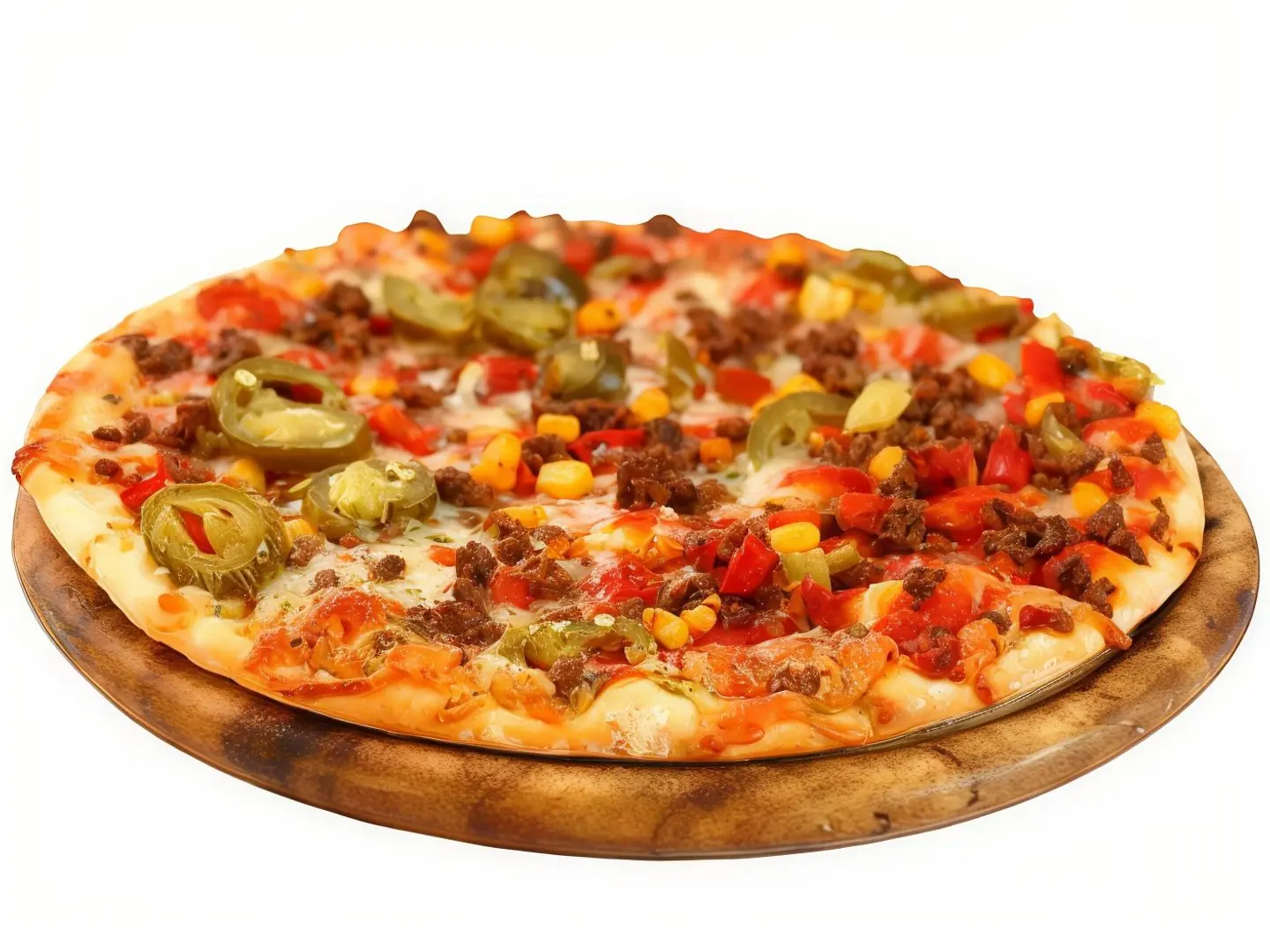 بيتزا دجاج مكسيكي كبير