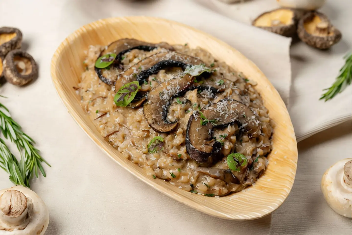 Riso Fungi De Manzo