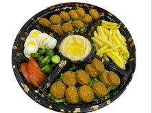 صحن فلافل وسط