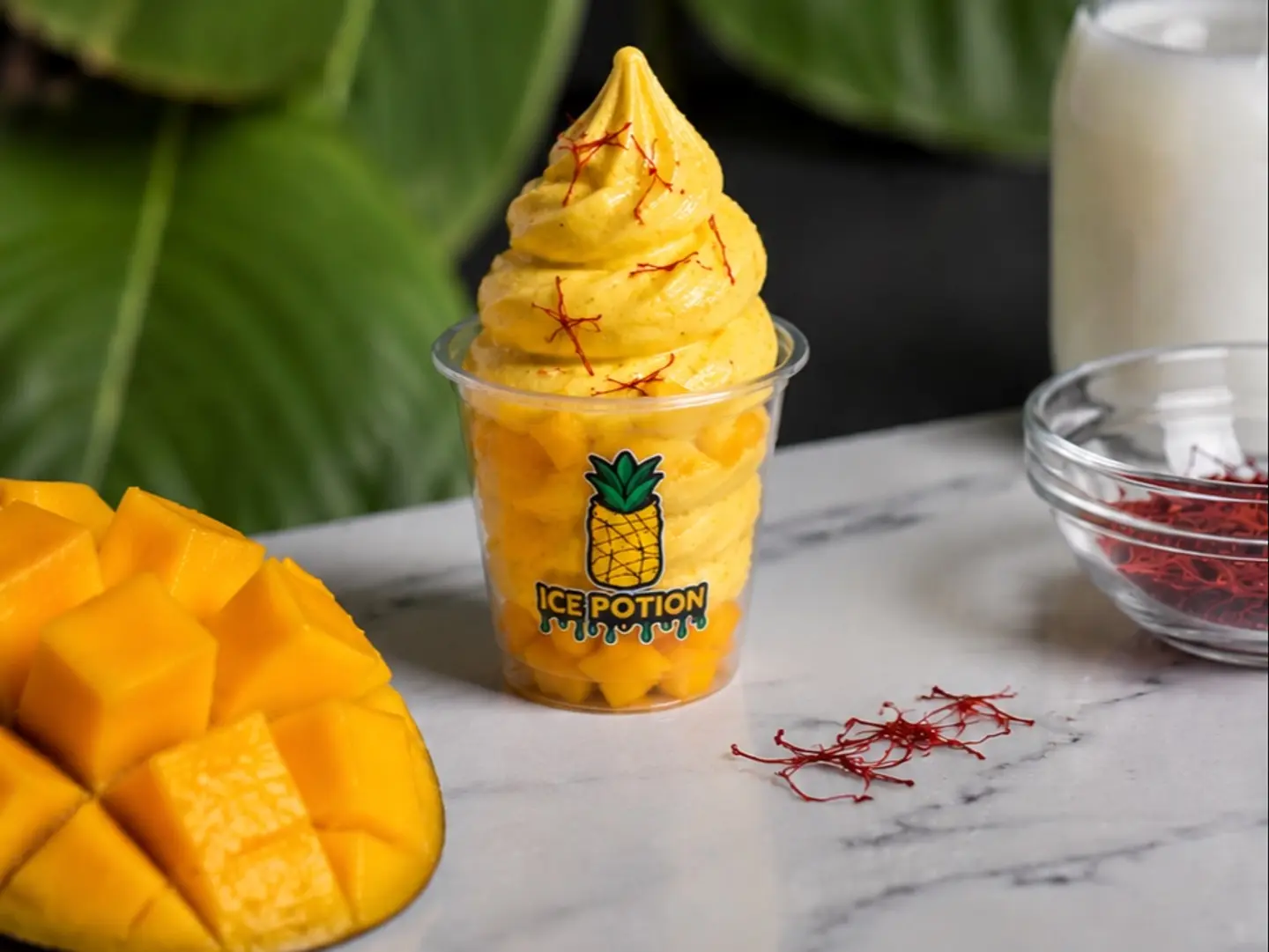 Ice Cream Saffron Mango