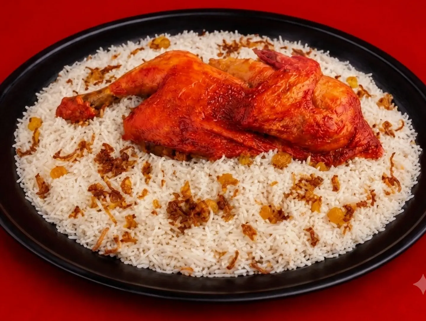 Half Mandi Chicken With Rice