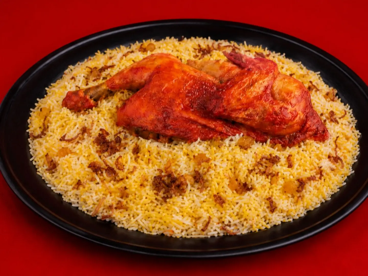 Half Mandi Chicken With Mandi Rice