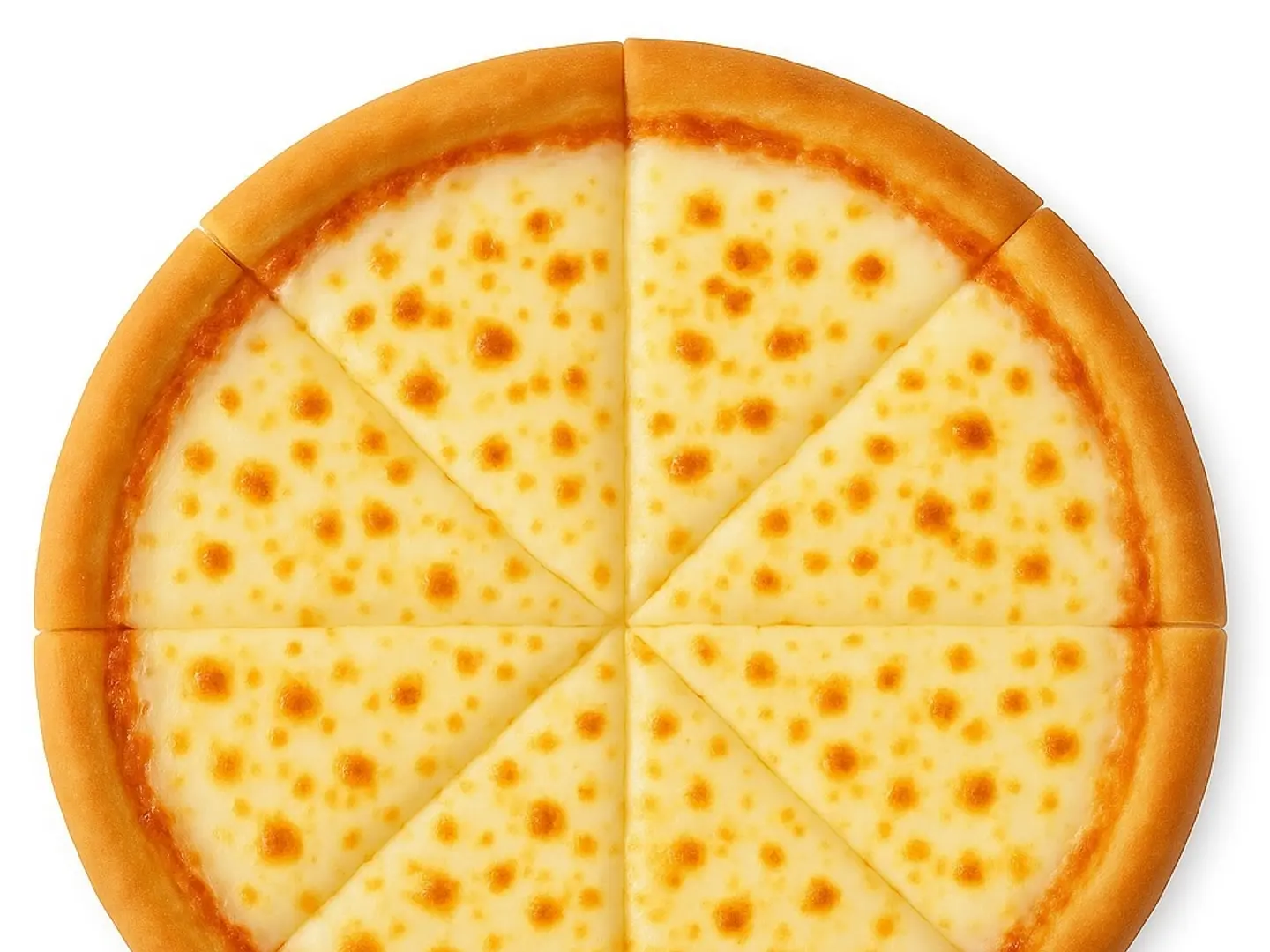 بيتزا جبنة سائلة