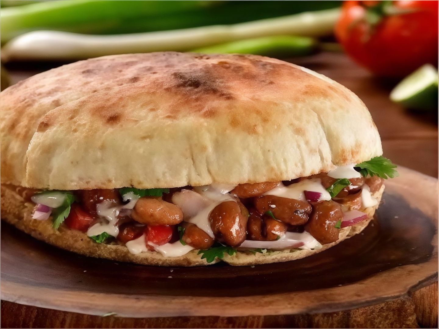 Mix Foul Sandwich With Falafel