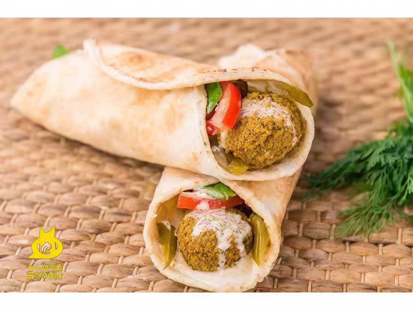 فلافل خبز صاج