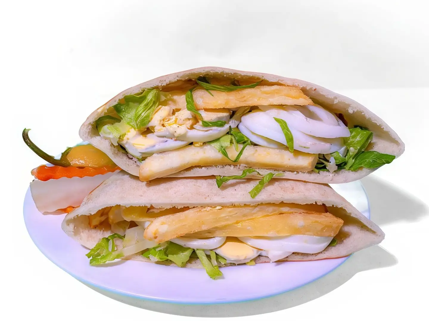 Potato With Egg Sandwich