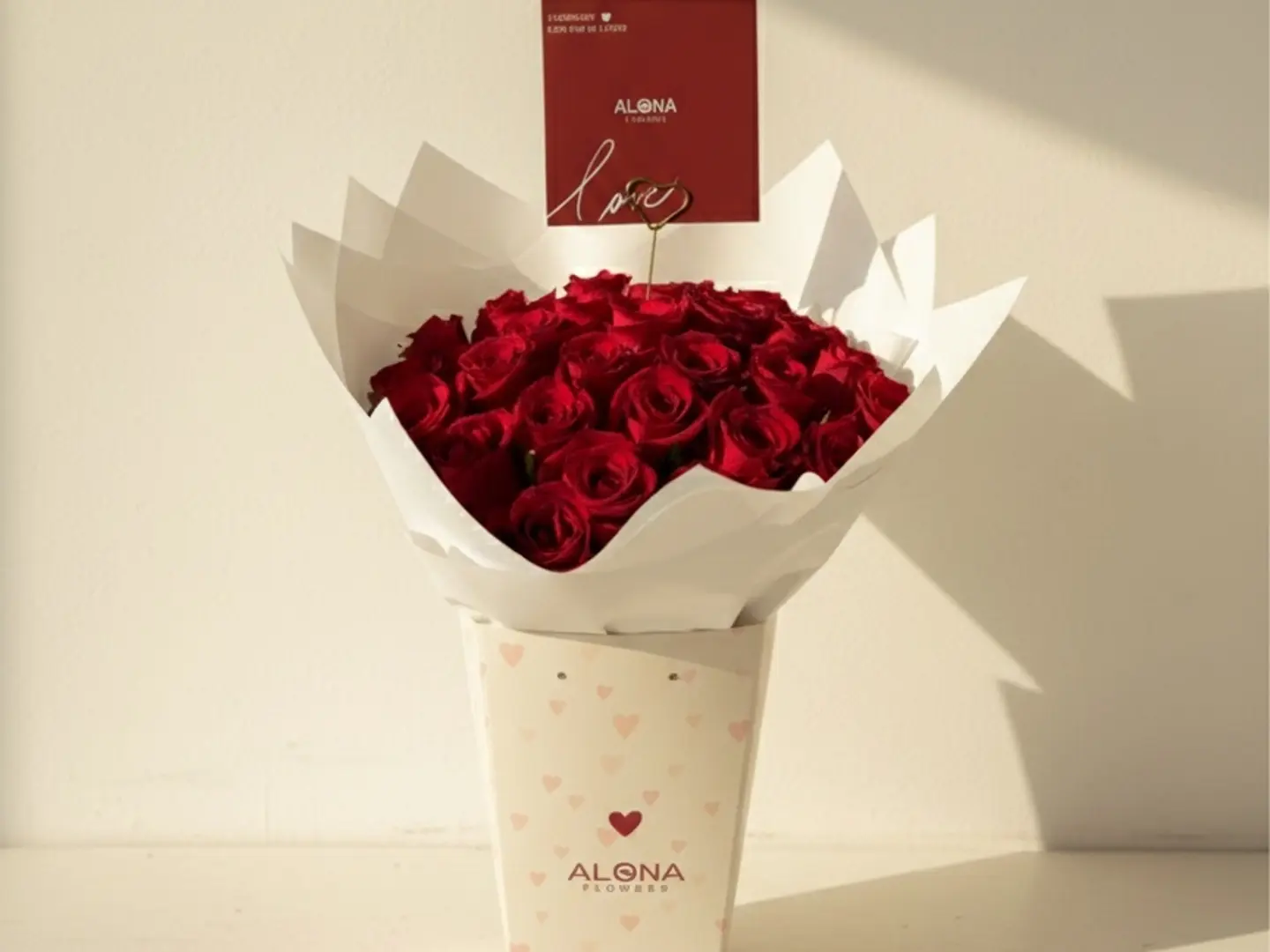 باقة اناقة الحب الكبير - عشرون وردة جوري حمراء
