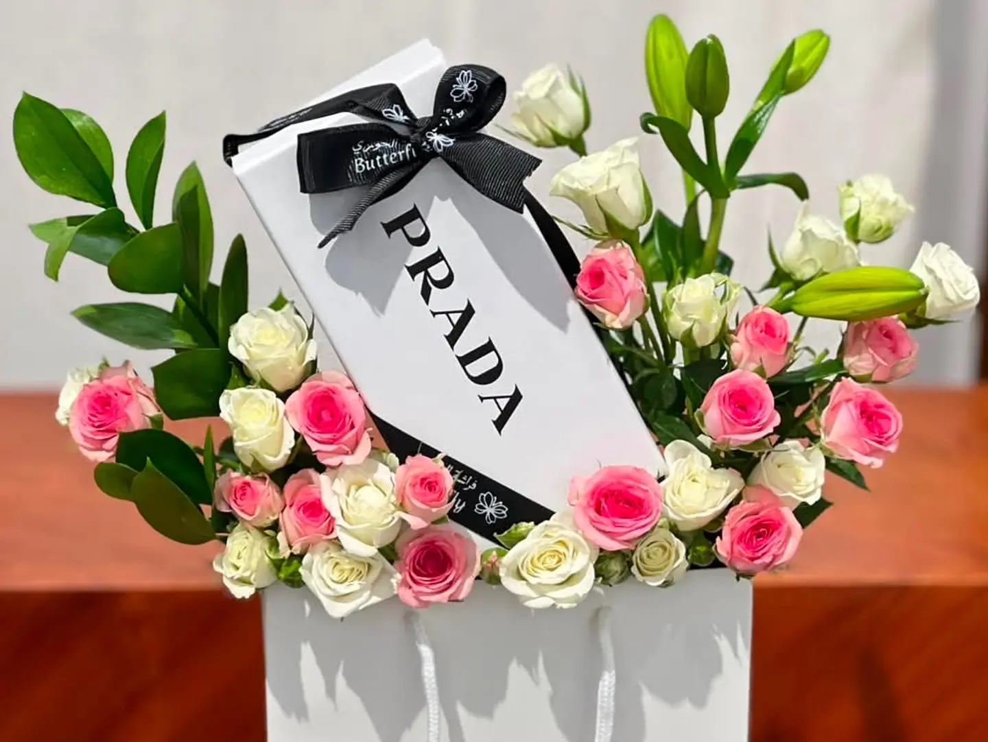 Black Imitation Prada Sunglasses