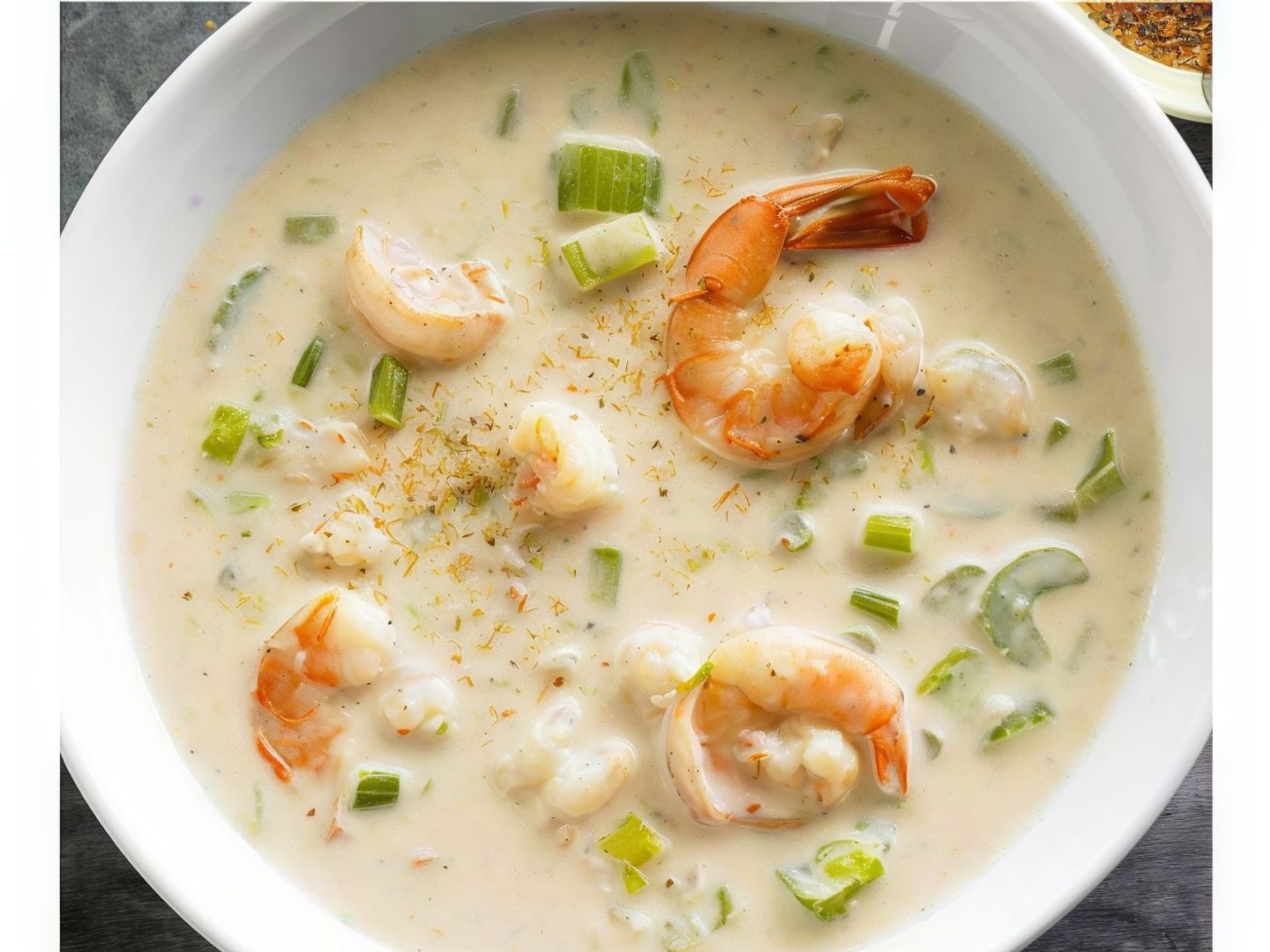 شوربة كريمة ثمار البحر