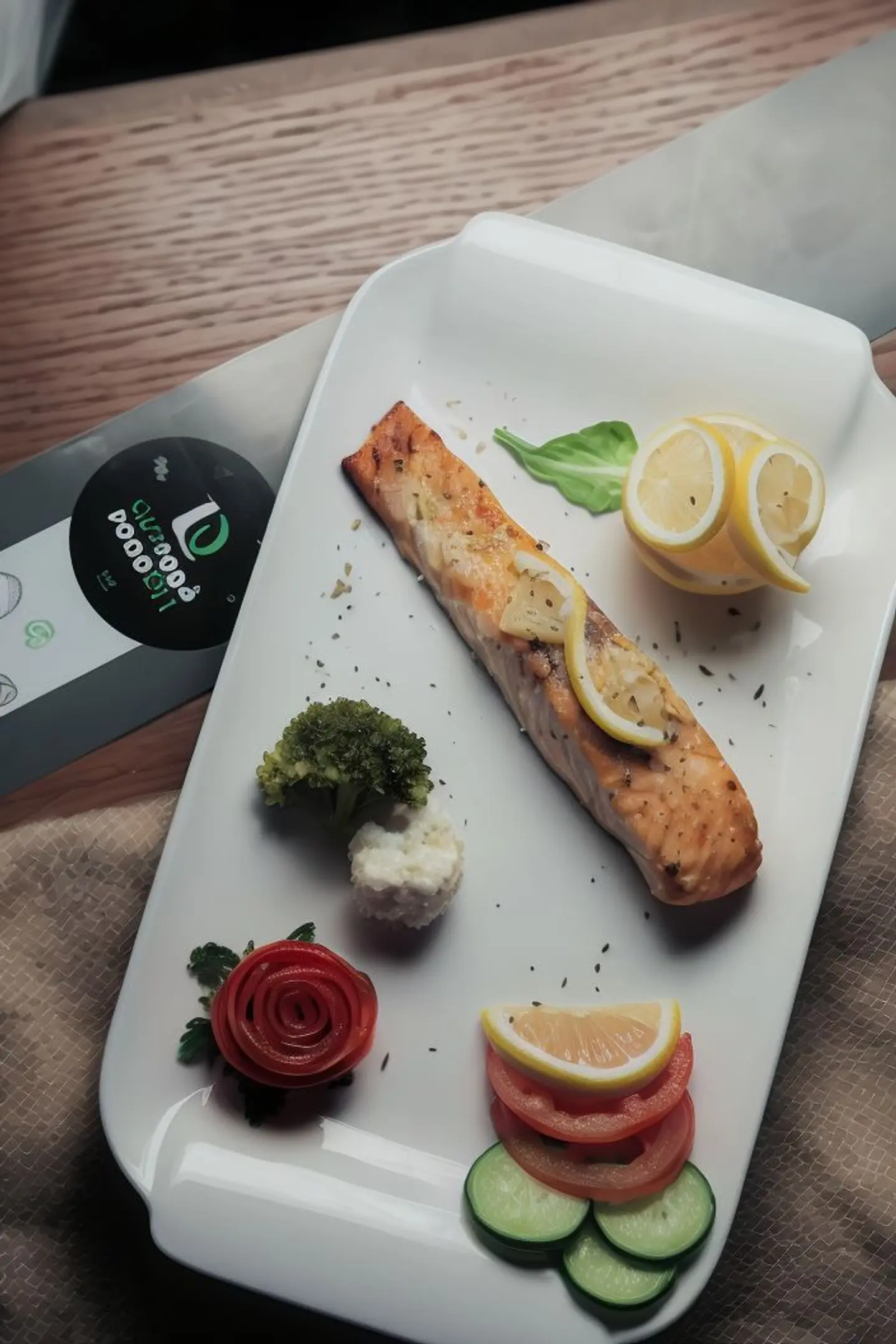 سلمون بالبخار مع بطاطس الحاره