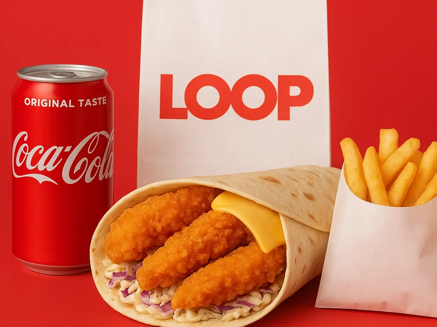 وجبة دجاج ساندويش