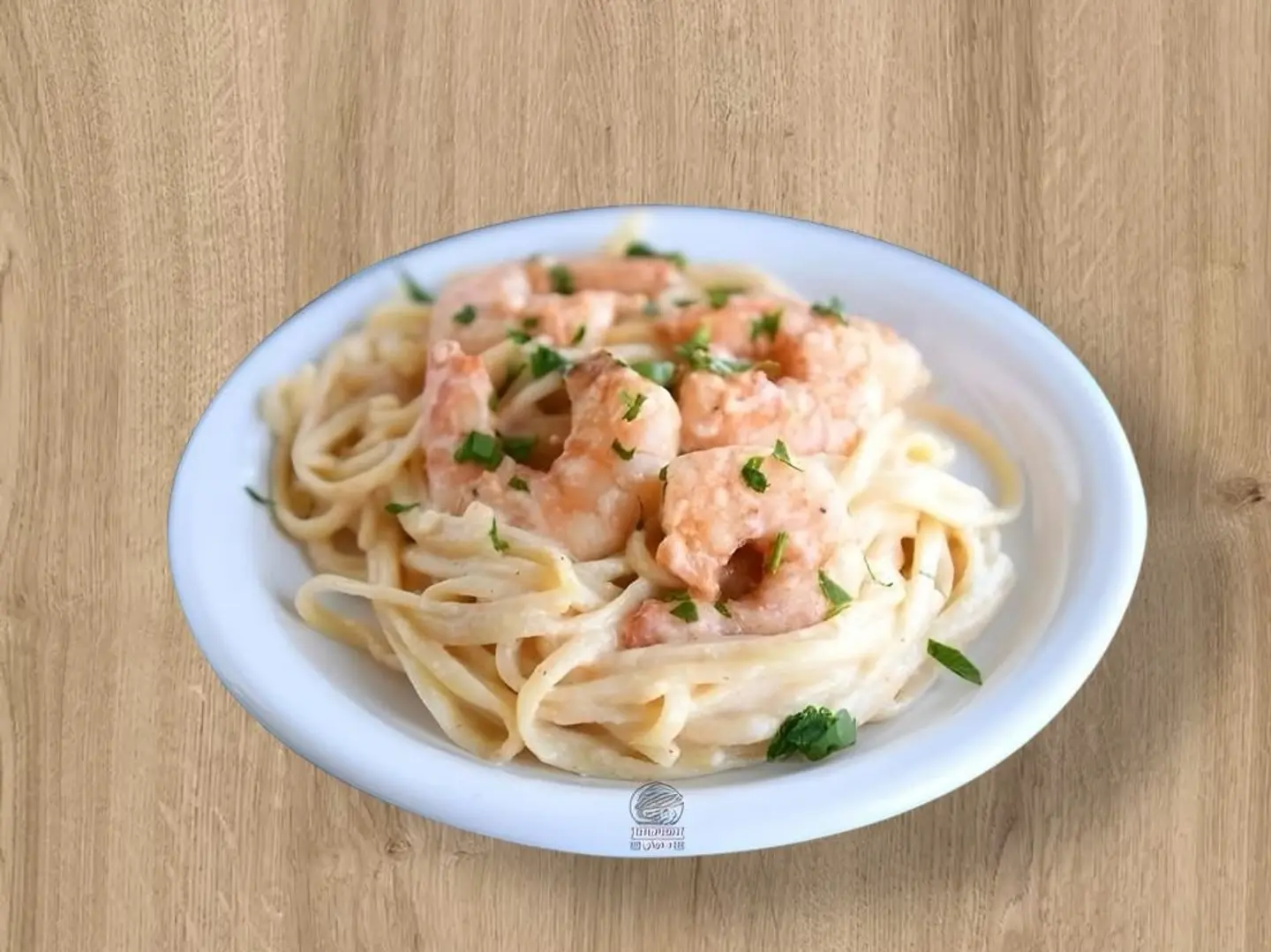 مكرونه اسباغيتي سي فود صوص ابيض